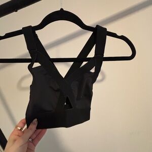 BuffBunny Black Strappy Sports Bra